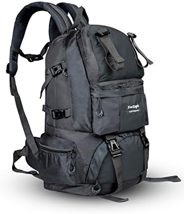 LUKATU 50L Hiking Backpack Water Resistant Packs Outdoor Bag Sport Daypack for Hiking Travel Climbing Camping 12.6''x 8.6''x 20.8'' (Gray)