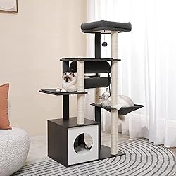 PEQULTI 51.4 Inches Modern Cat Tree Premium 6