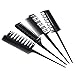 Noverlife Professional Hair Styling Combs Set, Rat Tail Comb Teasing Salon Barber Stylists Hair Dye Coloring Tools, Detangling Tint Foiling Comb