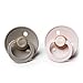 BIBS Baby Pacifier | BPA-Free Natural Rubber | Made in Denmark | Dark Oak/Blush 2-Pack (0-6 Months)