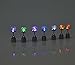 Glowing Diamond Stainless Steel LED Earrings For Party Club Disco Rave Bright Stylish Fashion(1 Pair) -Kailian-Colorful Light