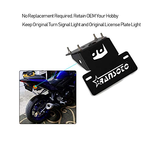 image for RANSOTO Motorcycle Fender Eliminator license plate mount Fit for Yamah