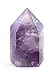 Crystal Allies Gallery: Self Standing 6 Facet Single Point Amethyst w/Authentic Stone Card