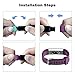 Letsfit Replacement Bands for Fitness Tracker ID115U HR, ID115U HR Accessory Bands, Adjustable Replacement Straps, 3 Pack (Black, Pink, Purple)