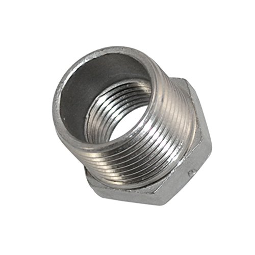 SuperWhole 3/4" Male x 1/2" Female Thread Reducer Bushing Pipe Fitting SS 304 NPT NEW