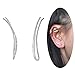 Ear Climber Crawler Cuff Earrings - 925 Sterling Silver