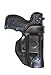 CZ 75, 75B, 85, 85B IWB Leather Gun Holster with Clip, No Thumb Break