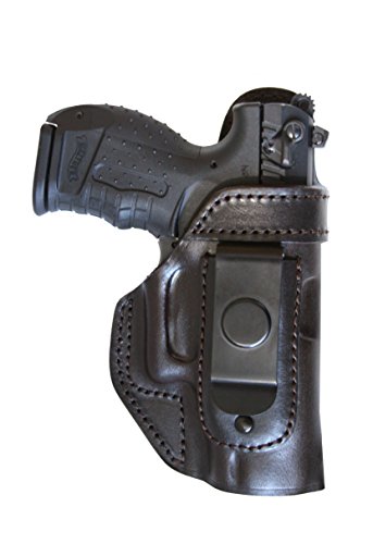 CZ 75, 75B, 85, 85B IWB Leather Gun Holster with Clip, No Thumb Break