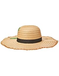 Sombrero floppy Orchid Row para mujer con bordado de hibisco