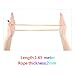 Poen 10 Pieces Cats Cradle String Finger Game String Cats Cradle Game Book Toy Supplies, 65 Inch Long, 10 Colors