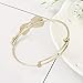 SENFAI Music Lover Violin Stretch Bangle Bracelet Jewelry Gifts (Rose gold)