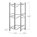LIANTRAL 5 Gallon Water Jug Holder, 3-Tier Silver Heavy Duty Rack - Freestanding Water Bottle Organizer for Home Office