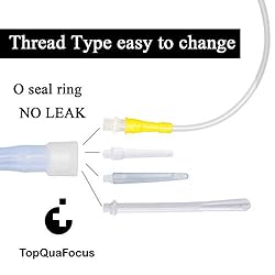 TopQuaFocus 2L Plastic Enema Bucket Kit for Colon