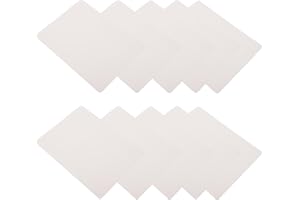 Ciieeo 10pcs White Silicone Practice Skin for Permanent Eyebrow Makeup, Fake Brow Skin for Tattoo Training