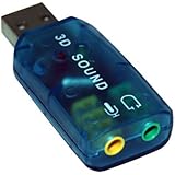 PC Trading&reg; USB Virtual 5.1 Stereo External Sound Card - Compatible with Windows XP, Windows Vista, Windows 7 (32-Bit + 64-Bit) and Windows 8 (32-Bit + 64-Bit) - Plug and Play Compatibility - Supports Virtual 3D Sound