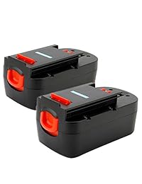 Lotive - Batería de repuesto para Black&Decker HPB18 A1718 A18NH HPB18-OPE A18 Firestorm A18 FS18BX FS180BX FS18FL FSB18 (2 unidades, 18 V, 3,0 Ah)