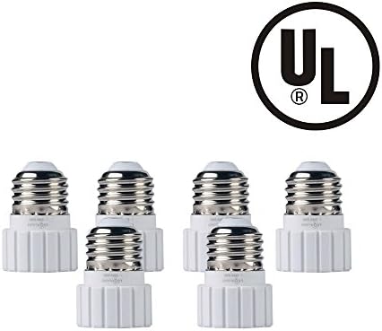 LEONLIGHT E26/E27 to GU10 Adapter,E26/E27 Edision Screw to GU10 Bayonet Base Socket Adapter ConverterLEONLIGHT E26/E27 to GU1