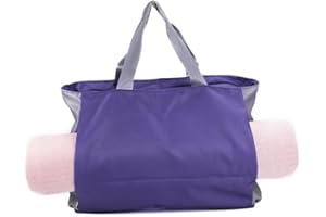Yoga Mat Tote Carrier Bag – Waterproof Gym Workout Bag with Hot Yoga Mat Holder & Wet Pocket & Bottle Holder Fits Your All St