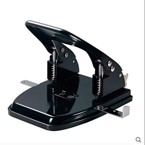 Hanghs Double Hole Puncher, 30 Sheet Punch Capacity, Low Force, Black - Thumbnail 5