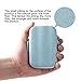 MOST ORIGINAL DESIGNM Small Pill Organizer 6 Day Portable Pill Case Cute for Purse BPA Free Food Grade Hard Plastic Material 6 Compartment Light Blue （Light Blue）