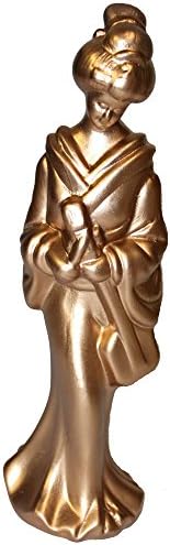 GOLD COLOR GEISHA FIGURINE