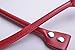 Wento Pair 0.4'' Wide 21.6 Inch Handbag Handles,Genuine Leather Handles,Cowhide Leather Strap for Handbag,Cowhide Leather Handbag Handles, WT09 (G Red)