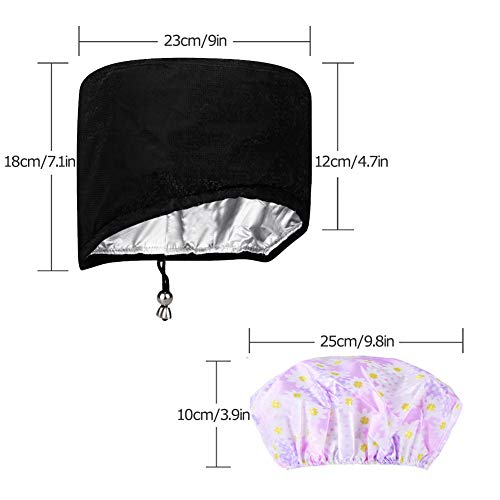 Totofac Heizkappe Haarpflege, Haarheizkappen Kopfpflegemütze für Tiefenpflegemittel, Haarpflegemütze mit elektrischem, 2 Temperaturmodi, Wärmehaube für häusliche Pflege geeignet