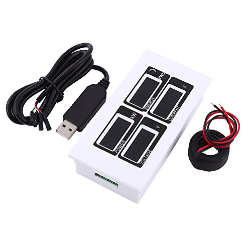 AC 80-260V/100A Power Meter Electrical Multi Testers Monitoring Multimeter Current Voltage Power Energy Tester With CT USB Adapter