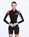 DIVE & SAIL Women’s 3/2 mm Wetsuits Jacket Long Sleeve Neoprene Wetsuit Top