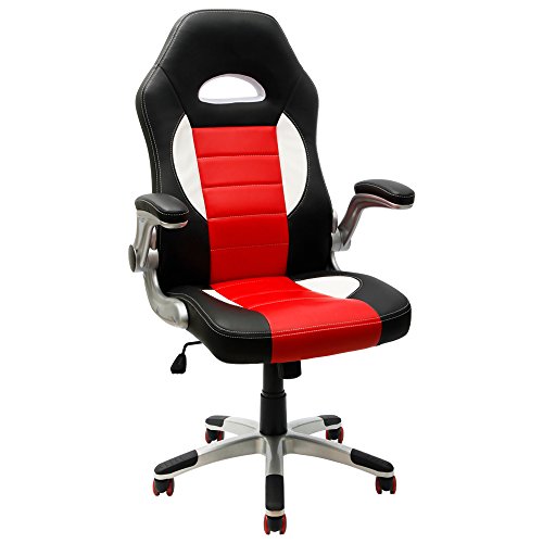 Furmax-Executive-Racing-Style-Bucket-Seat-PU-Leather-Office-Chair-Computer-Chair-360-Swivel
