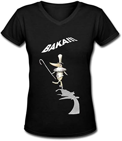 DMFS Soul Eater-Excalibur Women's Short Sleeve V-Neck Basic T-Shirt Black