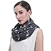 Basset Hound Dog Print Women's Infinity Scarf Lightweight (Dark Gray)