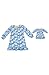 Dreamwave Little Girls Gown and Matching Doll Outfit Blue 6