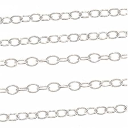 Ankerkette, sehr fein, Sterling-Silber, 1,2 mm, Meterware (pro 30 cm)