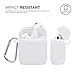 Airpods Accessories Set, Filoto Airpods Waterproof Silicone Case Cover with Keychain/Strap/Earhooks/Accessories Storage Travel Box for Apple Airpod (Upgrade White)thumb 1