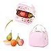 BLUBOON Teens Backpack Set Canvas Girls School Bags Kids Bookbags 3 in 1 (Floral Pink - 3pcs)
