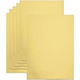 20 Sheets Gold Metallic Cardstock Paper 8.5 x 11in,250GSM Mirror Finish Surface Foil Board Perfect for Crafting, Invitations & Decorations (Gold)