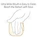 Baby Brezza BPA Free, Anti-Colic Baby Bottle with Lid - Large, 2-Piece, Wide Neck Design - Feeding Bottles for Boys, Girls & Newborns - Blue Bottle - 9 Ounce - 3 Bottles