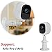 iAbler For Netgear Arlo Smart Security Wall Mount, Aluminum Never Rust Security Camera Mount for Arlo Cam and Arlo Pro / Arlo Go / Arlo Baby Adjustable Indoor Outdoor Mount [2 Pack] White