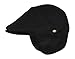 Folie Co. Black Wool Winter Ivy Cabbie Hat w/Fleece Earflaps – Driving Hat