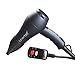 JINRI 1000 Watts Ionic Ceramic Mini Blow Hair Dryer with Hot / Cold Wind, Black