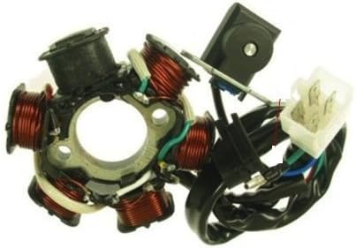 6 Coil Stator For Electric Start Pocket Bikes Mini Choppers 4 Wheeler Quad Atv