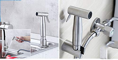 WYYSYNXB Hose Bath Shower Mixer Tap Bathroom Toilet Pressurized Spray Gun Flusher,008 - Thumbnail 2