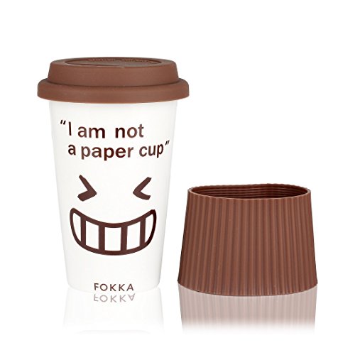 Magician Eco Cup "I am not a paper cup" Ceramic Funny Travel Mug With