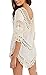 iNewbetter Womens V-Neck Knit Splice Irregular Hem Shirt Blouse Tops Beige