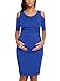 Kalayo Women's Cold Shoulder Bodycon Maternity Dress Half Sleeve Fitted Ruched Sides Casual Pregnancy Clothes