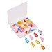 WANDIC Resin Gummy Bear Pendant, 40 Pcs 8 Colors Candy Necklace Charms Cartoon Bear Pendants Keychain Pendant DIY Necklace Accessories