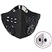 Activated Carbon N99 PM2.5 Dust Mask Anti Pollution Safety Half Face Mask Sports Mask with Filter Cotton Sheet and Valves for Cycling, Running