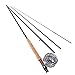 Sougayilang Saltwater Freshwater Fly Fishing Rod with Reel Combo Kit