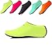 JIASUQI Fashion Summer Water Skin Shoes Aqua Socks For Women Boating Beach Yoga Exercise Green US 6.5-7.5 Women